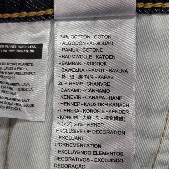 NWT Levis 501 Jeans Mens 28x30 Indigo Blue Slubby Raw Selvedge Fits 26x28 - Picture 7 of 16